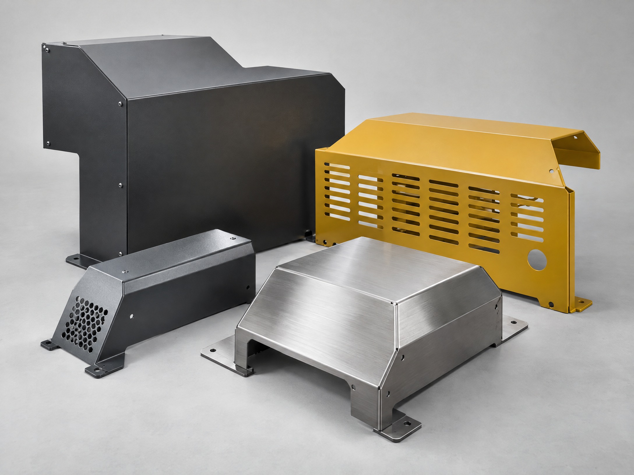 Fabricated sheet-metal machine covers and guards